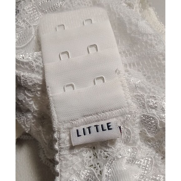 LITTLE LACY India Julia White Wire Free Lace Bra Bralette 38"/95 PVT Ltd NWT - Picture 8 of 12
